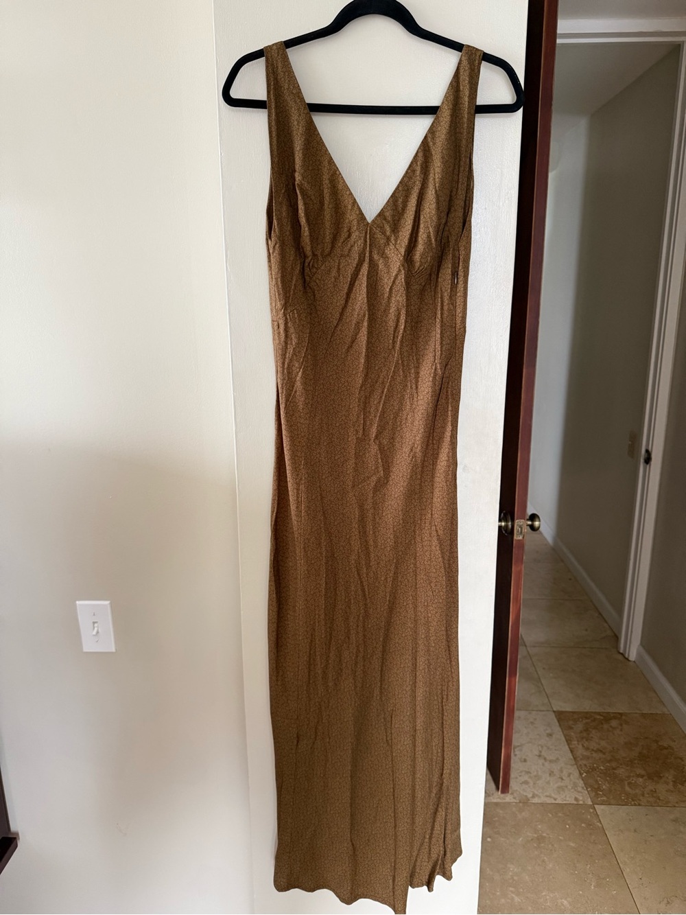 Gillia Casual Low Back Maxi Dress Sz S